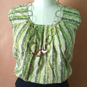 eShakti Cap Sleeve Cotton Top M L 10 12 14